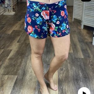 High waist bitty soft floral shorts